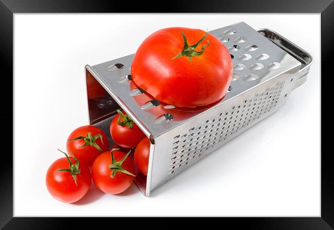 Grate tomatoes Framed Print by Paul Richards