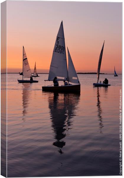 Sailing Boats at West Kirby, Wirral Canvas Print by Peter Lovatt  LRPS