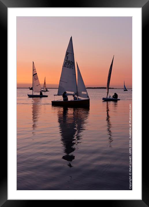 Sailing Boats at West Kirby, Wirral Framed Mounted Print by Peter Lovatt  LRPS