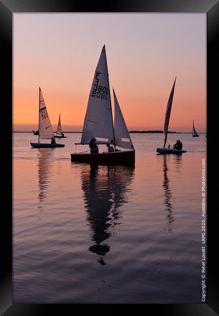 Sailing Boats at West Kirby, Wirral Framed Print by Peter Lovatt  LRPS
