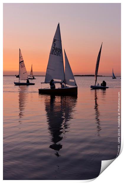 Sailing Boats at West Kirby, Wirral Print by Peter Lovatt  LRPS