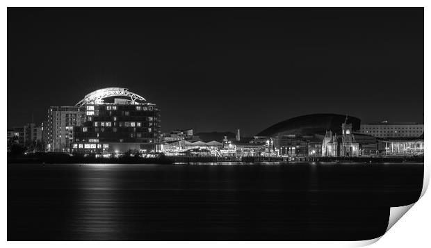 Cardiff Bay reflections   Print by Dean Merry