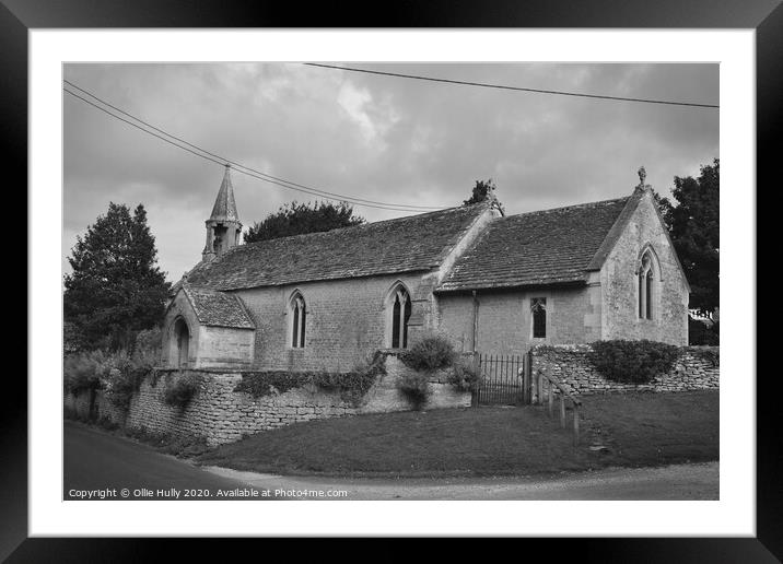 Corston church near Malmesbury Wiltshire Framed Mounted Print by Ollie Hully