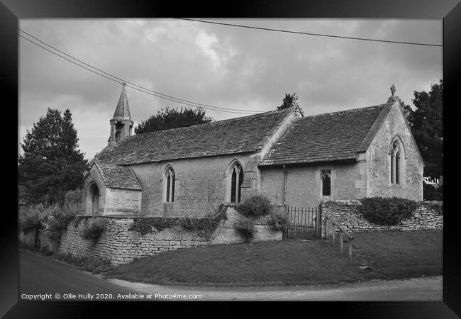 Corston church near Malmesbury Wiltshire Framed Print by Ollie Hully