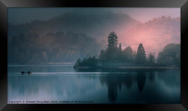 Loch Achray Sunset Framed Print by Stewart Mcquillian