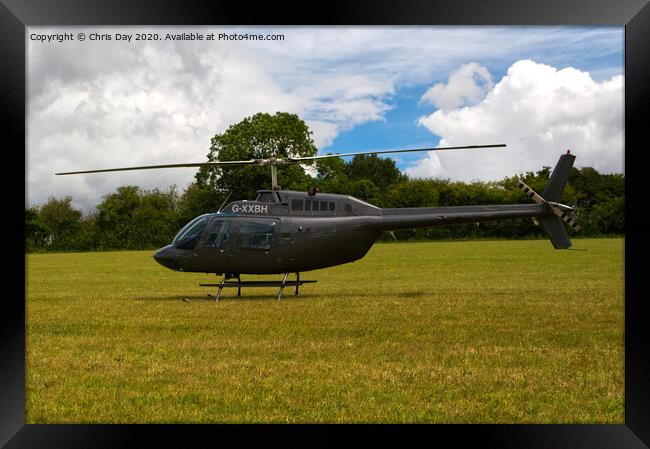 Bell 206 JetRanger Framed Print by Chris Day