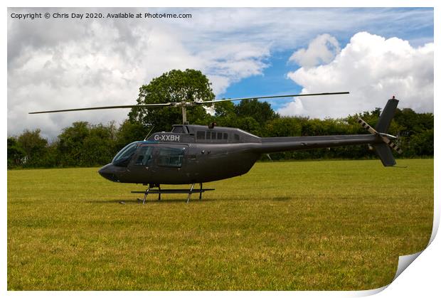 Bell 206 JetRanger Print by Chris Day