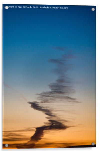 Sunset cloud Acrylic by Paul Richards