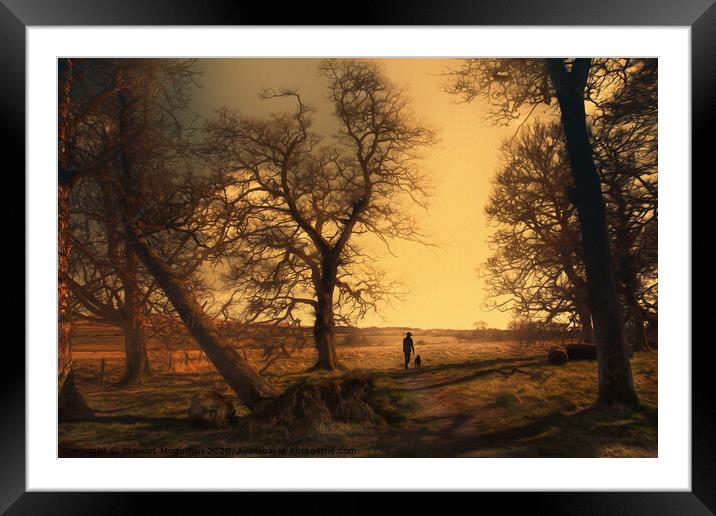 Evening Stroll Framed Mounted Print by Stewart Mcquillian