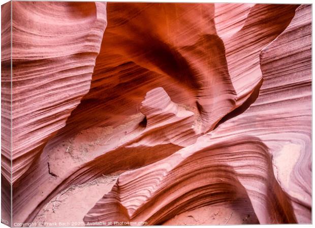 Close up from Rattlesnake Canyon near Page, Arizona Canvas Print by Frank Bach