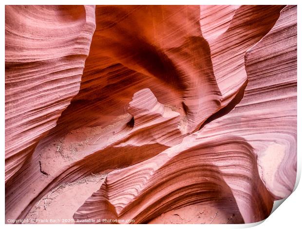 Close up from Rattlesnake Canyon near Page, Arizona Print by Frank Bach