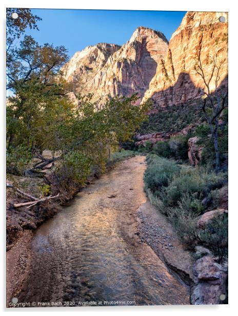 Zion National Park, Utah Acrylic by Frank Bach