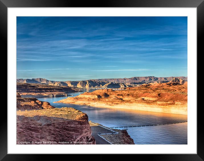 Lake Powel in Page, Arizona USA Framed Mounted Print by Frank Bach