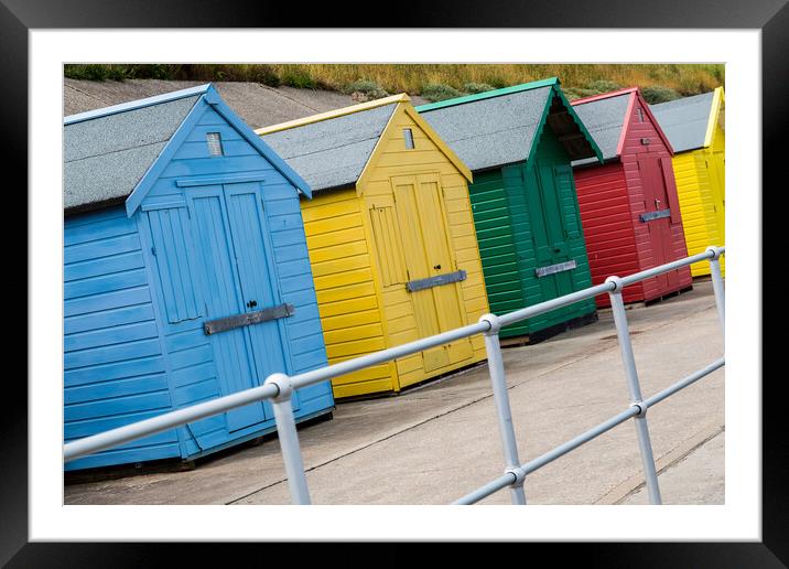 Beach huts at Sheringham Framed Mounted Print by Jason Wells