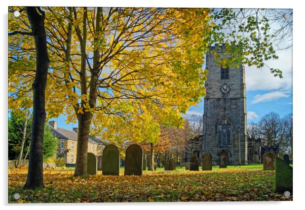 All Saints Church, Darton Acrylic by Darren Galpin
