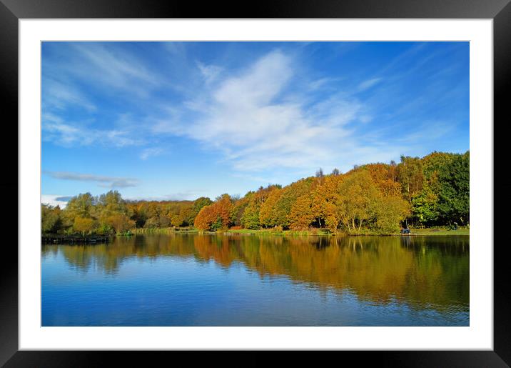 Dearne Valley Country Park in Autumn Framed Mounted Print by Darren Galpin