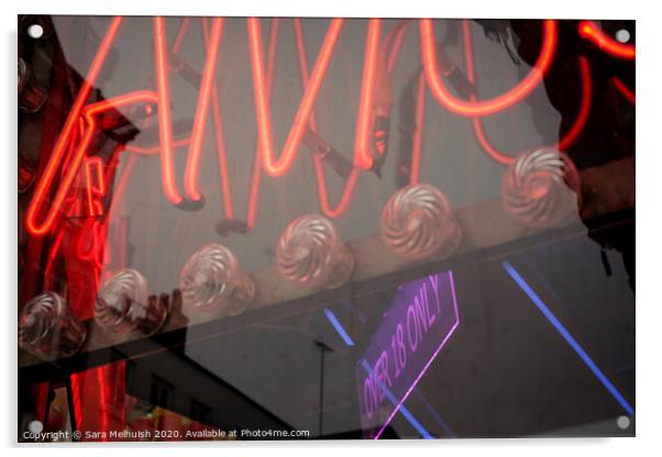 Neon sign Acrylic by Sara Melhuish