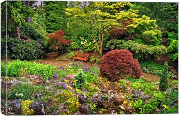 Whinfell Quarry Garden Canvas Print by Darren Galpin