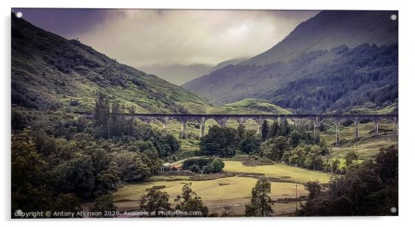 Bonnie Prince Charles Country Glenfinnan. Acrylic by Antony Atkinson