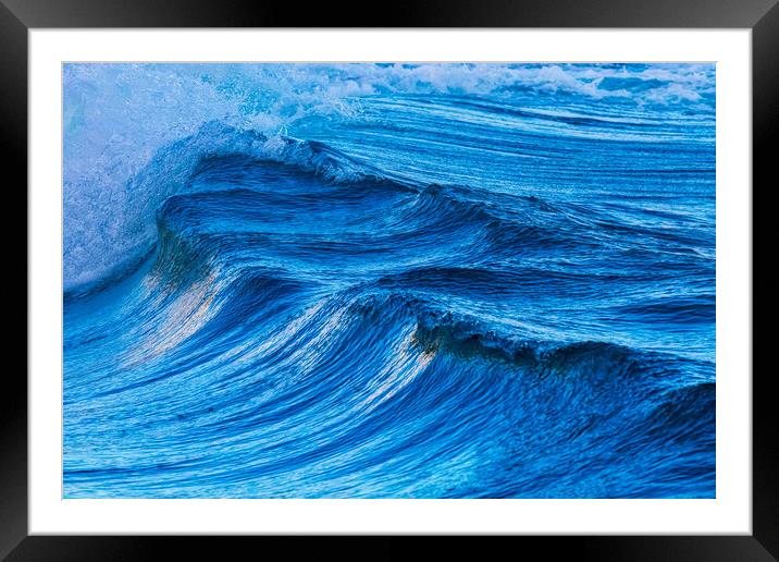 Big waves from the ocean Framed Mounted Print by Arpad Radoczy