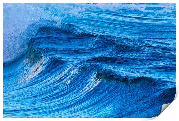 Big waves from the ocean Print by Arpad Radoczy