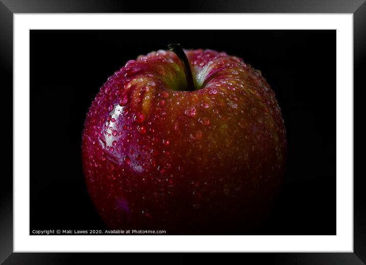 An apple a day keeps the doctor away  Framed Mounted Print by Malc Lawes