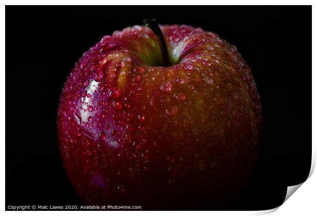 An apple a day keeps the doctor away  Print by Malc Lawes