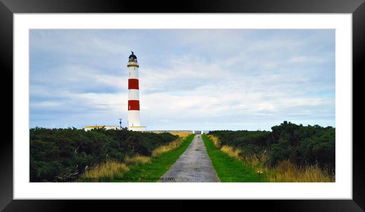 Tarbat Ness Lighthouse Framed Mounted Print by Steven Watson