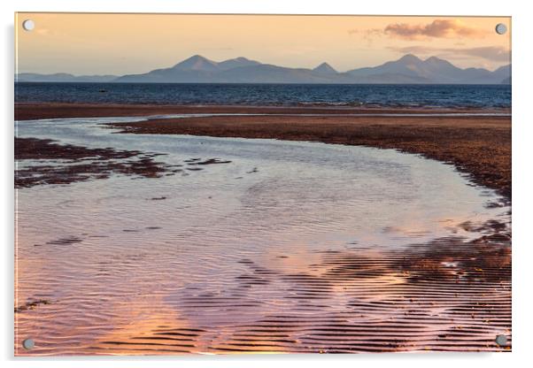 Isle of Skye From Applecross Acrylic by Derek Beattie
