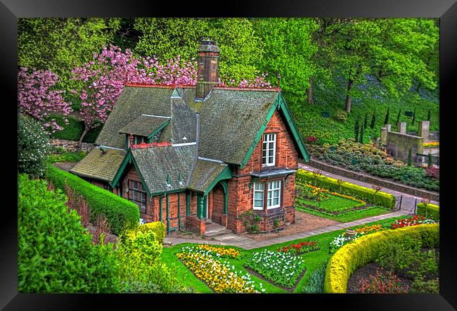 Gardener's cottage Framed Print by Tom Gomez