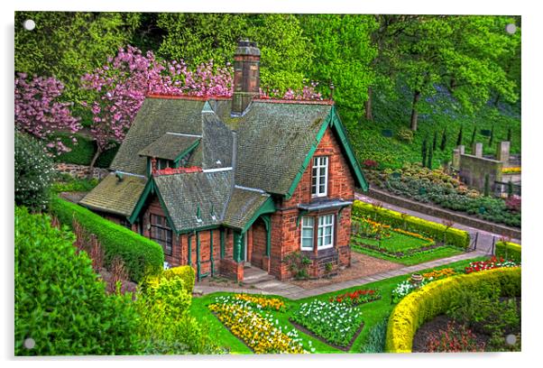 Gardener's cottage Acrylic by Tom Gomez