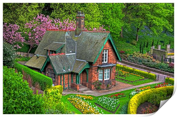 Gardener's cottage Print by Tom Gomez