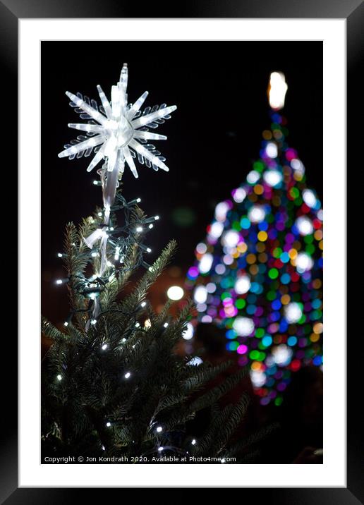 National Christmas Tree Framed Mounted Print by Jon Kondrath