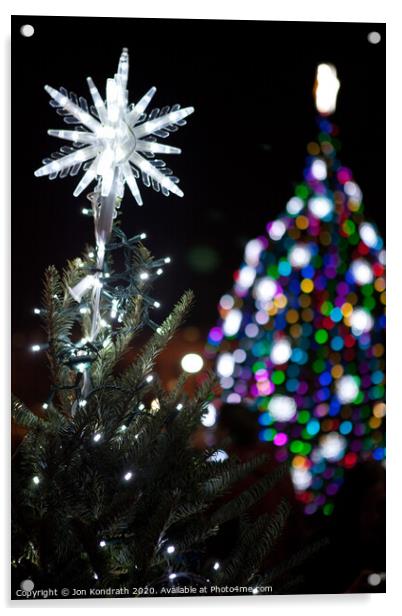 National Christmas Tree Acrylic by Jon Kondrath
