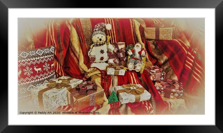 Christmas Feelings Framed Mounted Print by Paddy Art
