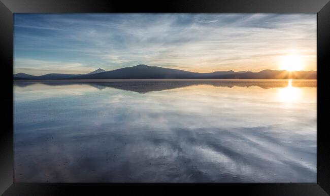 Sunset at Agency Lake, No. 1 Framed Print by Belinda Greb