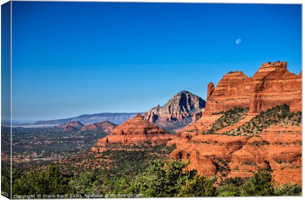 Rock formations in Sedona, Arizona Canvas Print by Frank Bach