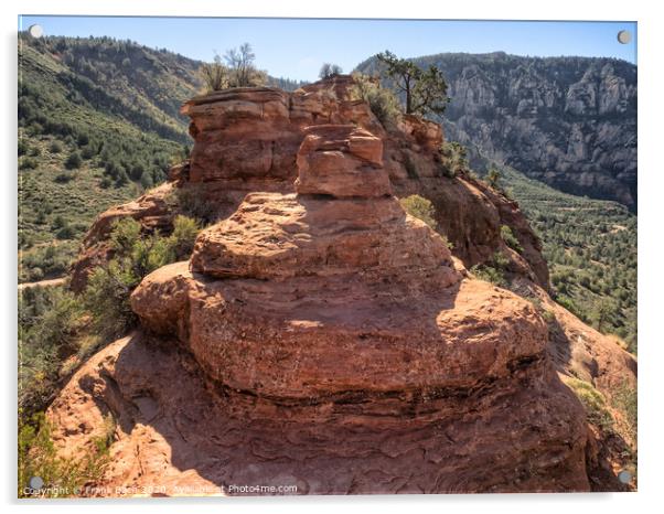 Rock formations in Sedona, Arizona Acrylic by Frank Bach