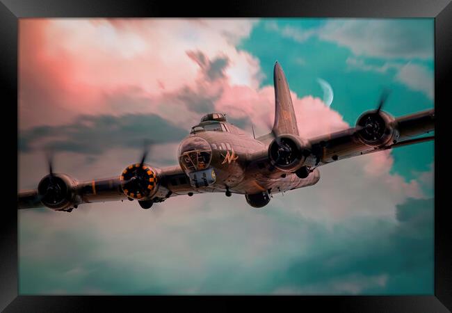 B-17 Flying Fortress Framed Print by J Biggadike