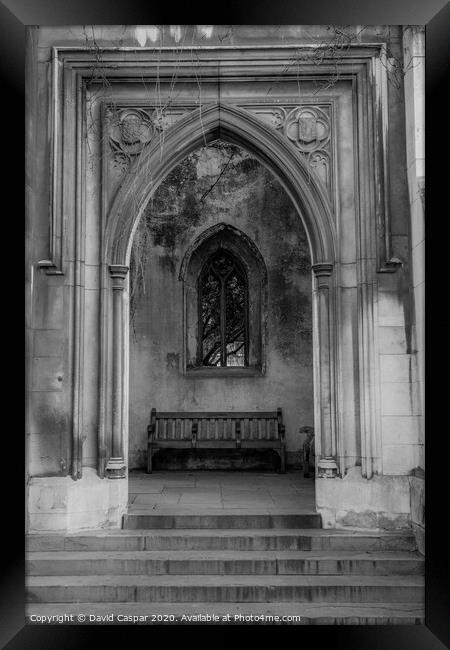 St Dunstans Entry Arch Framed Print by David Caspar