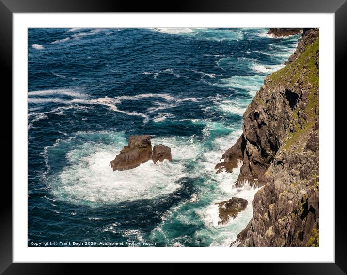 Bray Head and the Atlantic ocean on Valentia island, Ireland Framed Mounted Print by Frank Bach