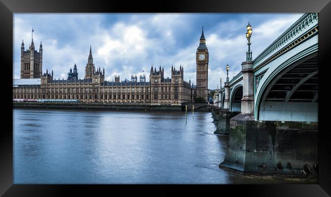 Houses of Parliament at twilight Framed Print by Jason Wells