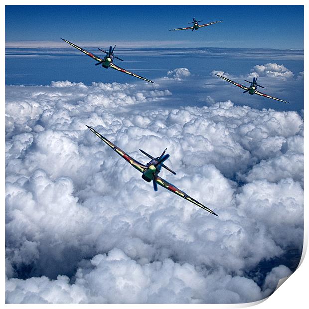Hurricanes On Your Tail Print by Chris Lord