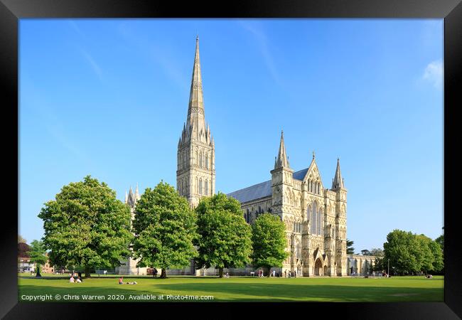 Salisbury Cathedral Wiltshire Framed Print by Chris Warren