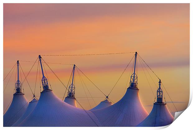 Butlins Sunset Print by Mike Sherman Photog