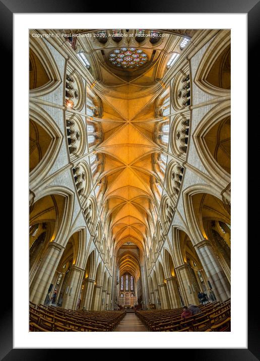 Truro Cathedral Framed Mounted Print by Paul Richards