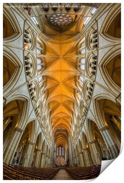 Truro Cathedral Print by Paul Richards