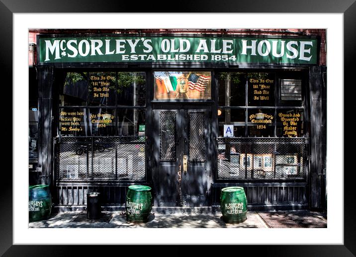 McSorley's Old Ale House Framed Mounted Print by David Hare