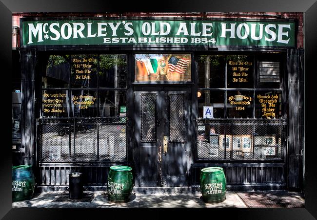 McSorley's Old Ale House Framed Print by David Hare