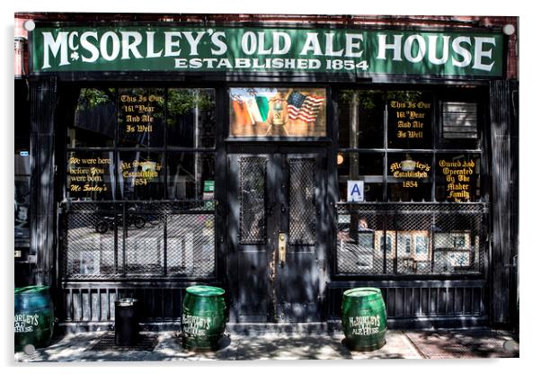 McSorley's Old Ale House Acrylic by David Hare
